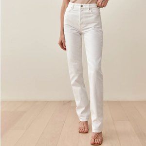 Reformation Cynthia High Rise Straight Jeans